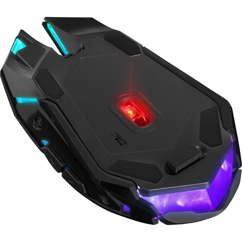 Мишка Defender Trigger GM-934, бездротова, ігрова, 6 кн. 3200 dpi, 350mAh, LED, чорна (52934)
