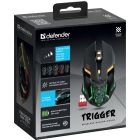 Мишка Defender Trigger GM-934, бездротова, ігрова, 6 кн. 3200 dpi, 350mAh, LED, чорна (52934)