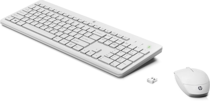 Комплект бездротовий HP 230 мишка і клавіатура Combo, білий (3L1F0AA)