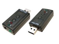 Звукова карта USB AUX jack, 2*TRS (Mic + Ear), Virtual 7.1 Channel, RTL (B00650)