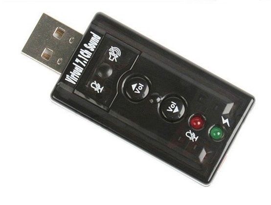 Звукова карта USB AUX jack, 2*TRS (Mic + Ear), Virtual 7.1 Channel, RTL (B00650)