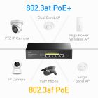 Комутатор Cudy , 5 порт Gigabit PoE+ Switch with 1 SFP Port 120W (GS1005PTS1)
