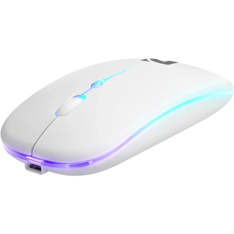 Мишка Defender Coda MB-261 бездротова, Bluetooth+2.4 ГГц, ігрова, 3 кн. 1600 dpi, 300mAh, біла (52262)
