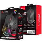 Мишка XTRIKE ME , ігрова 7200dpi., 6кн., 13 режимів RGB, 2 панелі, чорна (GM-316)