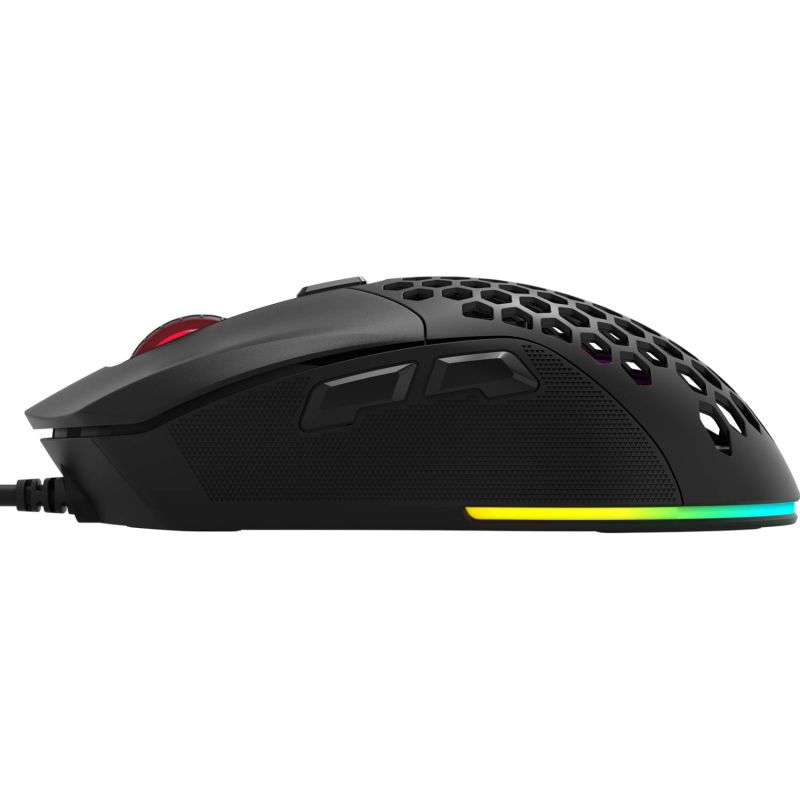Мишка XTRIKE ME , ігрова 7200dpi., 6кн., 13 режимів RGB, 2 панелі, чорна (GM-316)