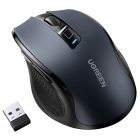 Мишка UGREEN 2.4GHz MU006, бездротова, Bluetooth, 4000dpi., 4кн.,Silence Design, Сіра (90855)
