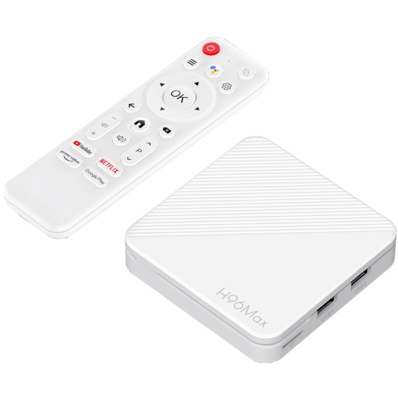 TV Медіаплеєр H96 MAX H313 2/16Gb/ Allwinner H313/ Android 14/ WiFi 2.4G+5G/LAN:100M (H313_ 2GB/16GB)