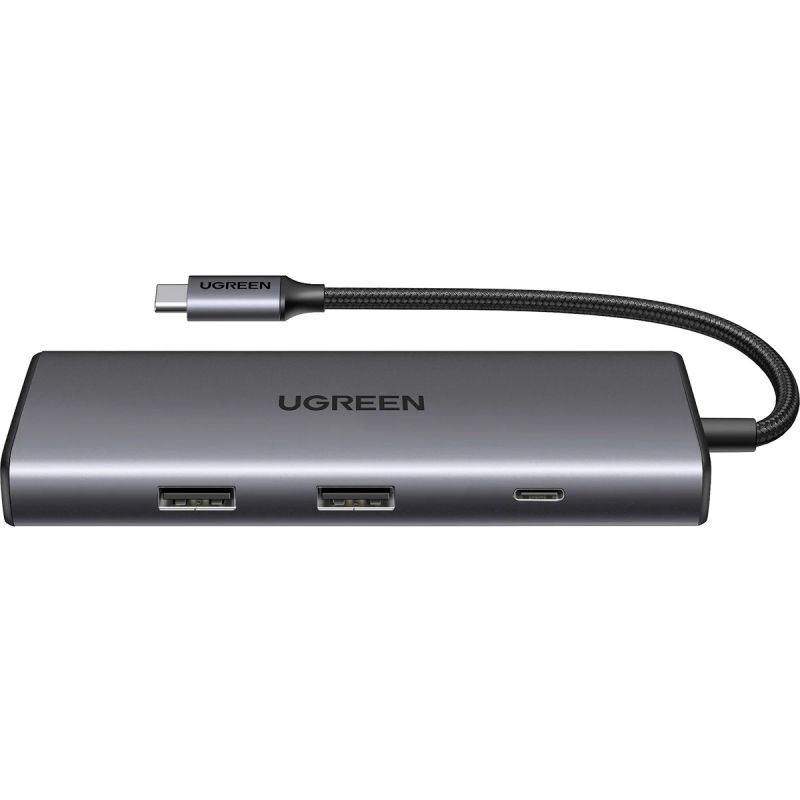 Док-станція USB3.1 Type-C --> HDMI 4K30Hz/USB 3.0x2/Type-C/SD/TF/ PD 100W CM498 7 in 1 Ugreen (15531)