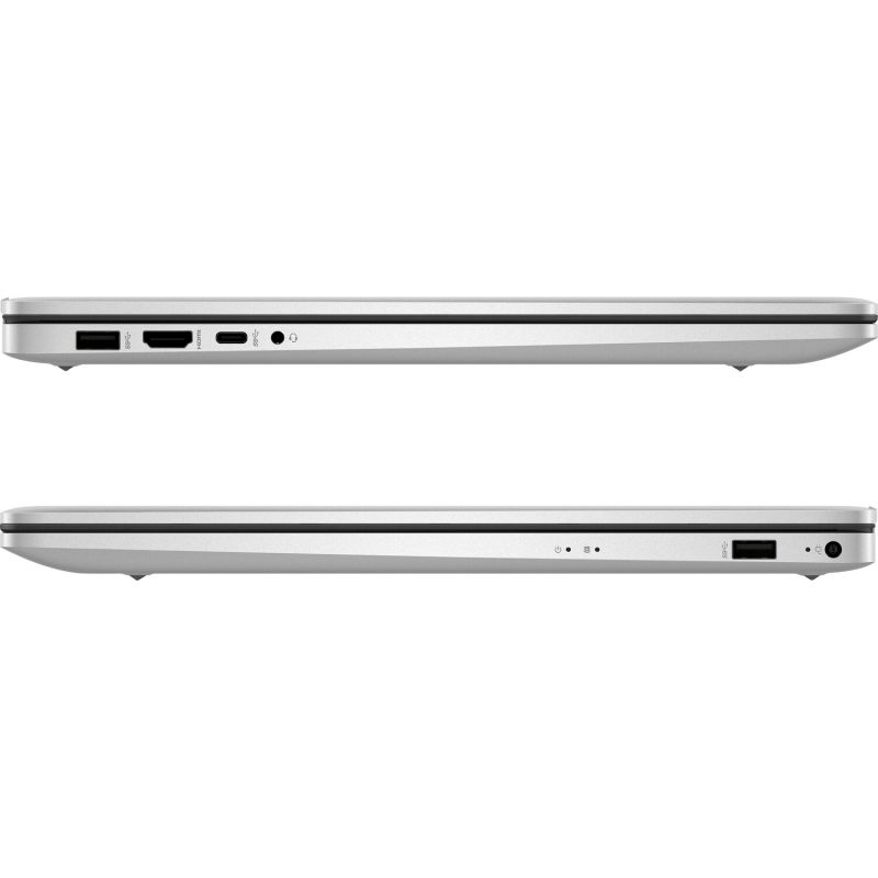 HP 17-cp2045ua 17.3" FHD IPS, 300n/Ryzen 5-7520U (4.3)/16Gb/SSD512Gb/Radeon/DOS/Сріблястий (D16F5EA)