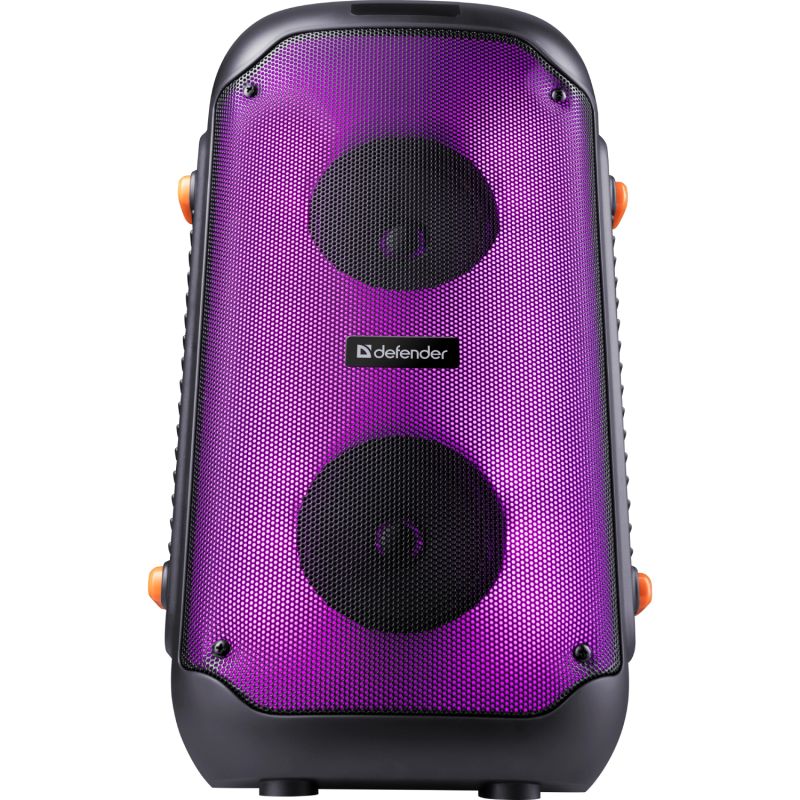 Акустична система 2.0 Defender Boomer 25, 25Вт RGB/BT/FM/USB/TF/AUX/MIC, чорна (65425)