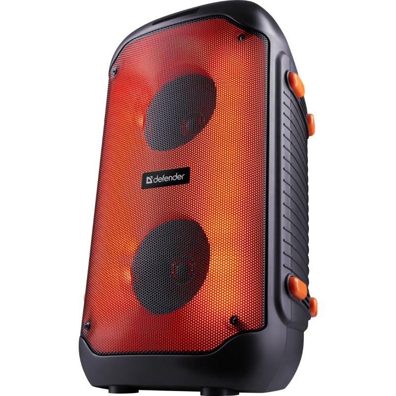 Акустична система 2.0 Defender Boomer 25, 25Вт RGB/BT/FM/USB/TF/AUX/MIC, чорна (65425)