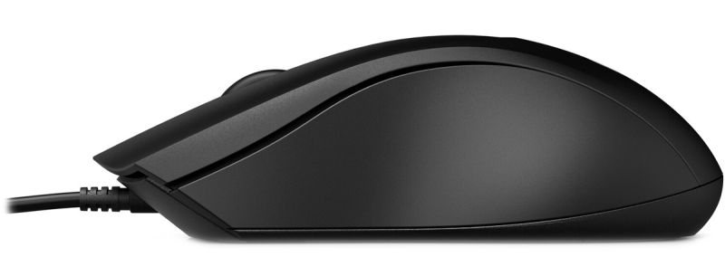 Мишка дротова HP 100 USB, чорна (6VY96AA)