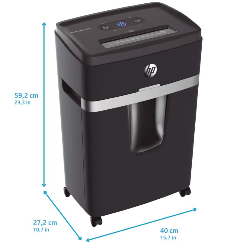 Знищувач документів HP Pro Shredder 18CC, A4, 80g х 18 листів, 4*35, 25 л., P-4 (2813)