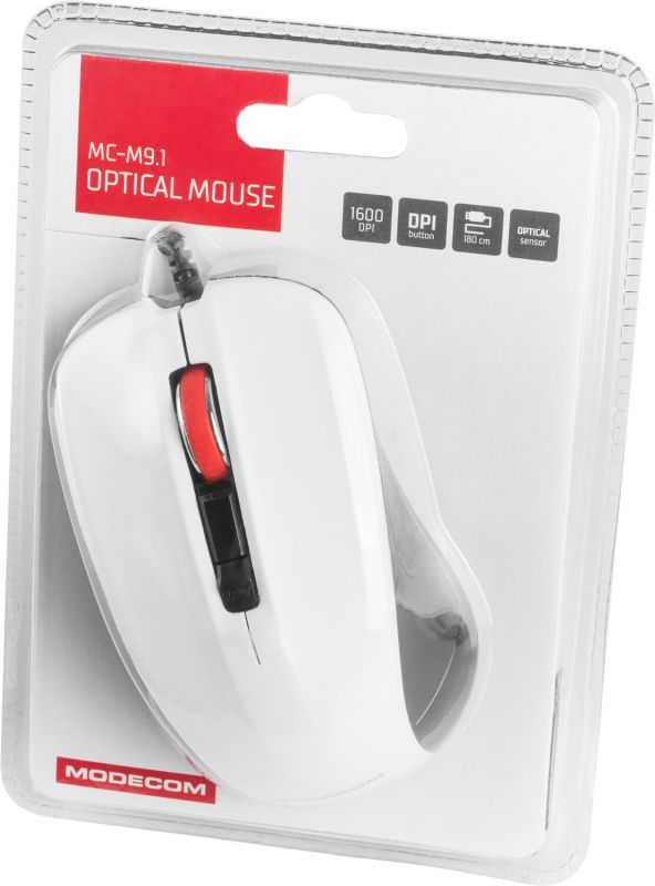 Мишка Modecom MC-M9.1, 4кн., 1600dpi, чорно-біла (M-MC-00M9.1-200)