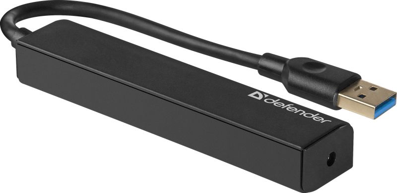 Хаб USB 3.0 -> 4xUSB 3.0 Black Defender (83204)