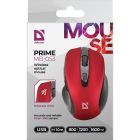 Мишка Defender Prime MB-053, бездротова, 6 кн. до 1600 dpi, безшумна, червона (52052)