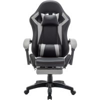 Крісло ігрове AGN 3 клас,120 кг, 100мм, RGB підсвітка, чорно-сіре (AGN09-25)