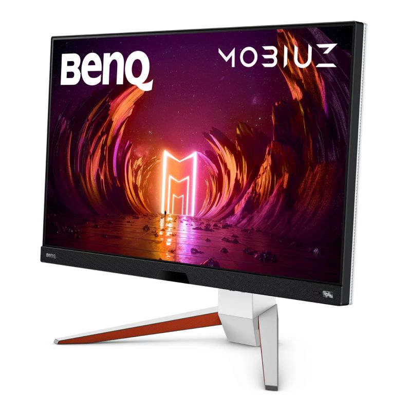 TFT 27" BenQ EX2710U, 4K UHD, IPS, 144Hz, 1 мс, 2хHDMI, DP, USB-hub, HAS, колонки, білий (9H.LKTLA.TBE)