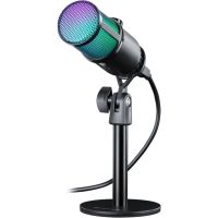 Ігровий стрім мікрофон Defender Glow GMC 400 USB, RGB, 1.3 м (64640)