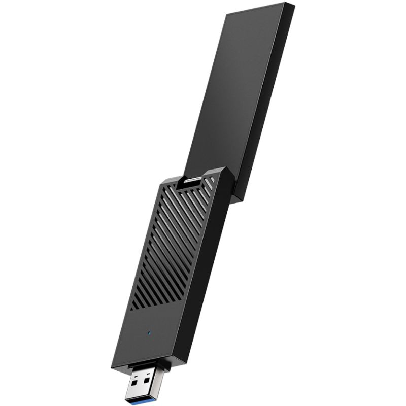 Адаптер WiFi Cudy , AX5400 Tri-Band Wi-Fi 6 / 6E USB 3.0 Adapter, 802.11ax/ac/a/b/g/n, 2402Mbp (WU5400)