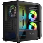 Корпус LogicConcept PORTOS MESH+GLASS ARGB fans 3x120mm BLACK без БЖ mATX (AM-PORTOS-10-0000000-0002)