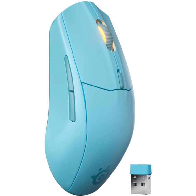 Мишка SteelSeries Rival 3 Gen 2 Wireless, RGB, Aqua (62526)