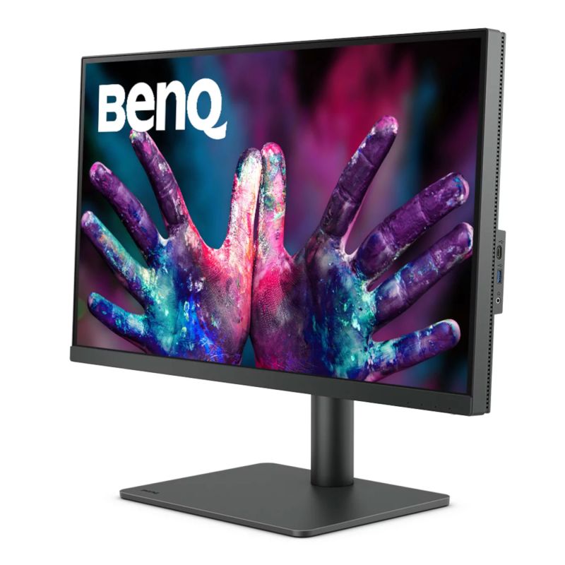 TFT 27" BenQ PD2705U, 4K UHD, IPS, 99% sRGB, HDMI, DP, USB-C, USB-hub, HAS, колонки, темно-сірий (9H.LKDLA.TBE)