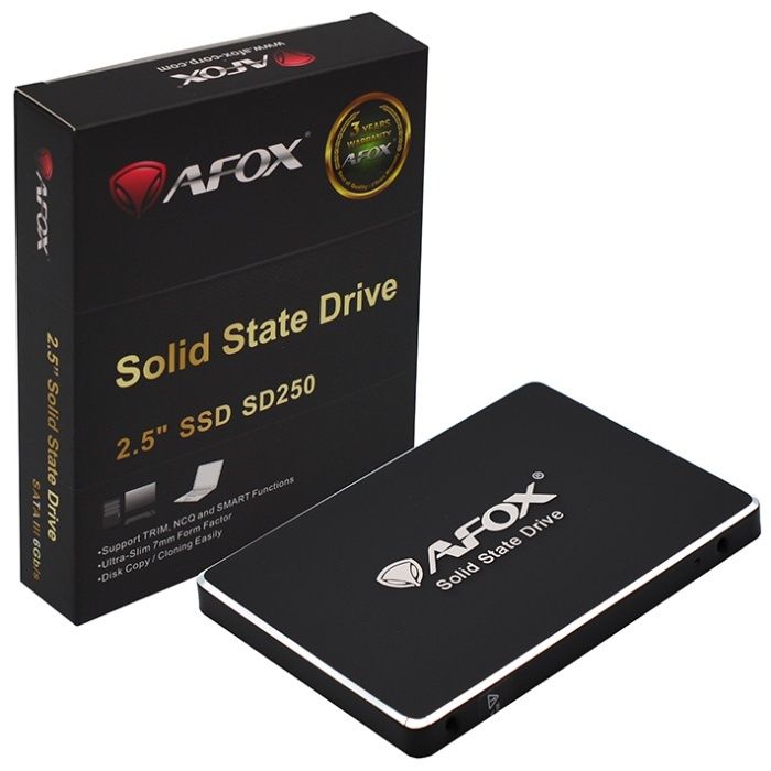 SSD 1Tb AFox SATA III 2.5" 3D TLC, Retail (SD250-1000GN)