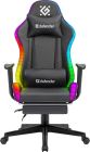 Крісло ігрове Defender Watcher, 60мм, Клас 4, RGB ПУ, чорне (64334)