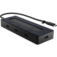 Док-станція USB3.1 Type-C --> Type-Cx4 Multiport чорна HP (6G842AA)