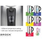 Електрочайник BROCK WK 2302 D 1850-2200Вт/ 1.7л/ встановлення температури нагріву/нерж.сталь (WK2302D)