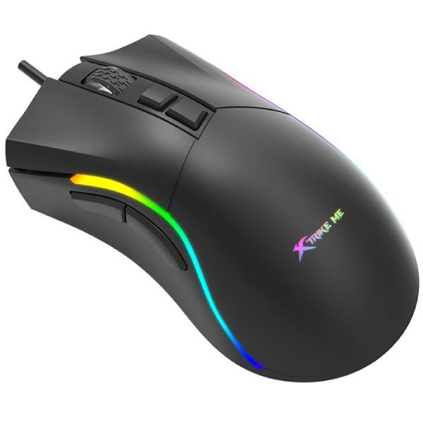Мишка XTRIKE ME , ігрова, USB, 7200dpi., 7кн.,RGB, чорна (GM-226)