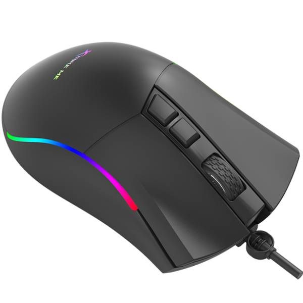 Мишка XTRIKE ME , ігрова, USB, 7200dpi., 7кн.,RGB, чорна (GM-226)