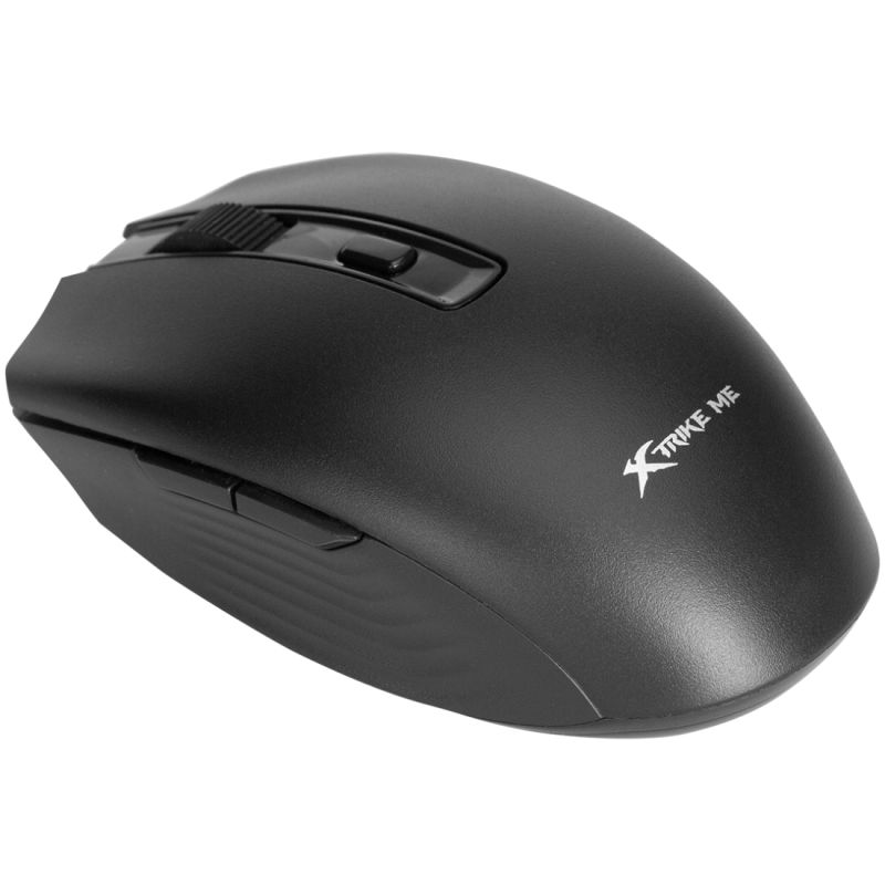Мишка XTRIKE ME GW-224, бездротова Bluetooth+2.4G 1600dpi., 6кн., Silent, чорна (GW-224BK)