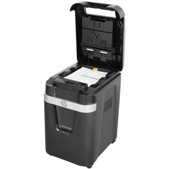 Знищувач документів HP Pro Shred Auto 200CC, CrossCut Paper Shredder, A4, 80g х 10 л.,4*20, 32л.,P-4 (2820)
