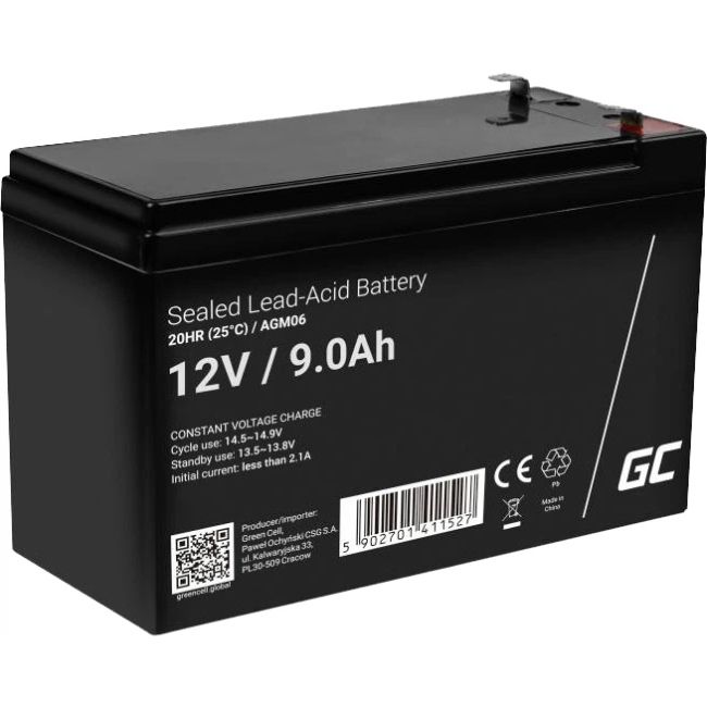Акумуляторна батарея Green Cell 12V, 9.0A (85076000)