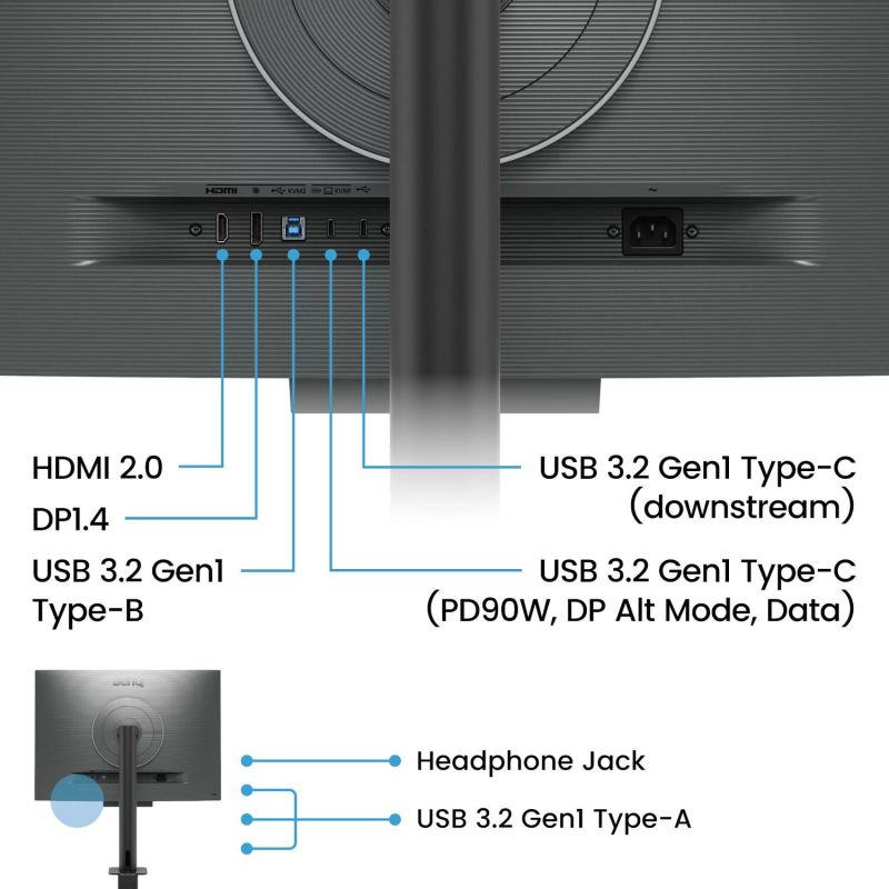 TFT 28.2" BenQ RD280UA, IPS, 3840x2560, 3:2, USB-C, HDMI, DP, HAS, ерго стійка, кол., металік-сірий (9H.LM2LJ.TBE)
