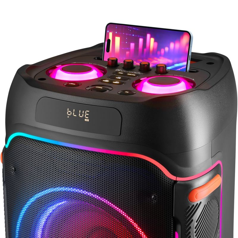 Акустична система 2.0 Defender Boomer 120, 120Вт BT/FM/TF/USB/MIC/LED, чорна (65127)