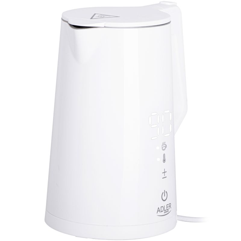 Електрочайник Adler AD 1345 white 1850-2200Вт/ 1.7л/ STRIX/ встановлення температури/ (AD1345W)