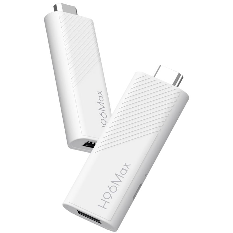 TV Медіаплеєр H96 MAX H313 TV Stick 2/16Gb/ Allwinner H313/ Android 14/ WiFi 2.4G+5G/білий (H313_TV_STICK)