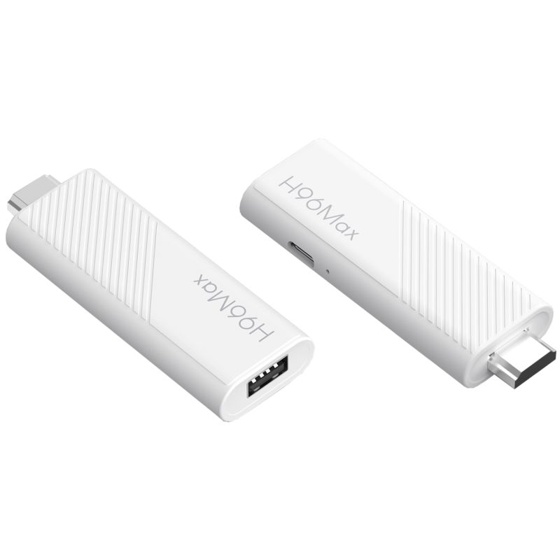 TV Медіаплеєр H96 MAX H313 TV Stick 2/16Gb/ Allwinner H313/ Android 14/ WiFi 2.4G+5G/білий (H313_TV_STICK)