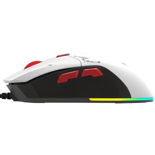 Мишка XTRIKE ME GM-316, ігрова, 7200dpi., 6кн., 13 режимів RGB, 2 панелі, біла (GM-316W)