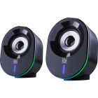 Акустична система 2.0 Defender Solar 8, 10Вт, Bluetooth, RGB підсвітка, USB, чорна (65938)