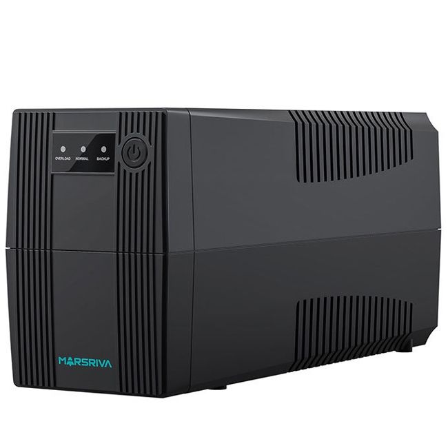 ДБЖ Marsriva , 800ВА/480Вт, Line-Interactive, LED version, 2хSchuko, 1*12V/9Ah (MR-UF800)