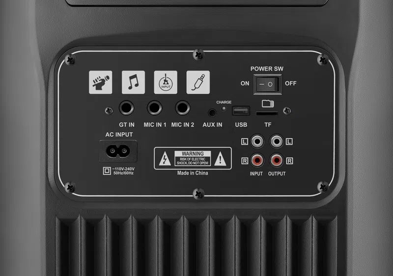 Акустична система 2.0 Defender Boomer 200, 200Вт BT/FM/TF/USB/MIC/AUX/GT, чорна (65201)