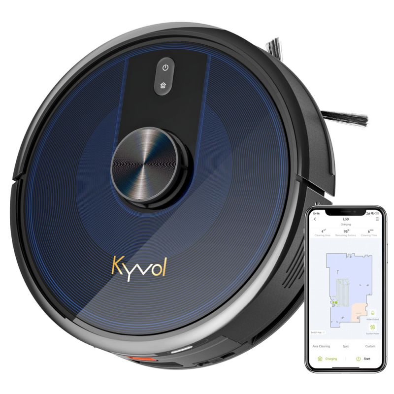 Робот пилосос Kyvol Cybovac L30 Lidar/210ml+210ml/2600 mA/2500 pa/Google Assistant,Amazon Alexa (Kyvol L30)