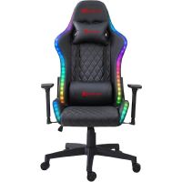 Крісло ігрове XTRIKE ME Advanced Gaming Chair , 50мм, RGB, чорно-червоне (GC-907)