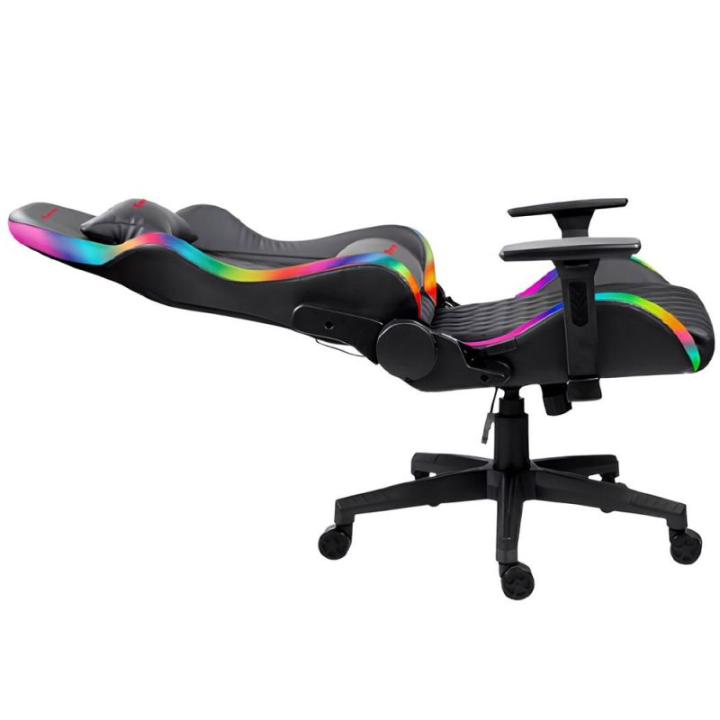 Крісло ігрове XTRIKE ME Advanced Gaming Chair , 50мм, RGB, чорно-червоне (GC-907)