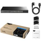 Комутатор Cudy , 24 портовий Gigabit Metal Switch, 19" RM (GS1024L)