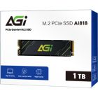 SSD 1Tb AGI AI818 M.2 2280 PCIe Gen 4x4 NVMe 1.4 QLC, Retail (AGI1T0G43AI818-CB)
